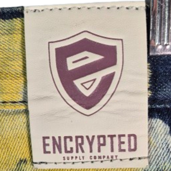 ENCRYPTED "Distressed Look" Blue Denim Shorts Mens Size 38 - Picture 6 of 9